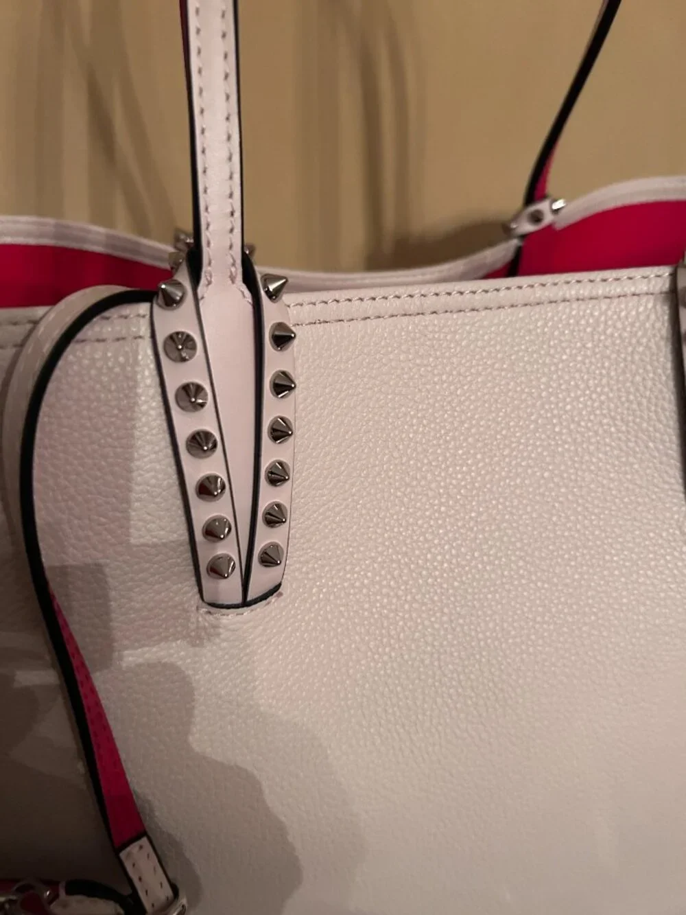 Christian Louboutin Cabata Large tote in Leche, Rare Neutral Shade